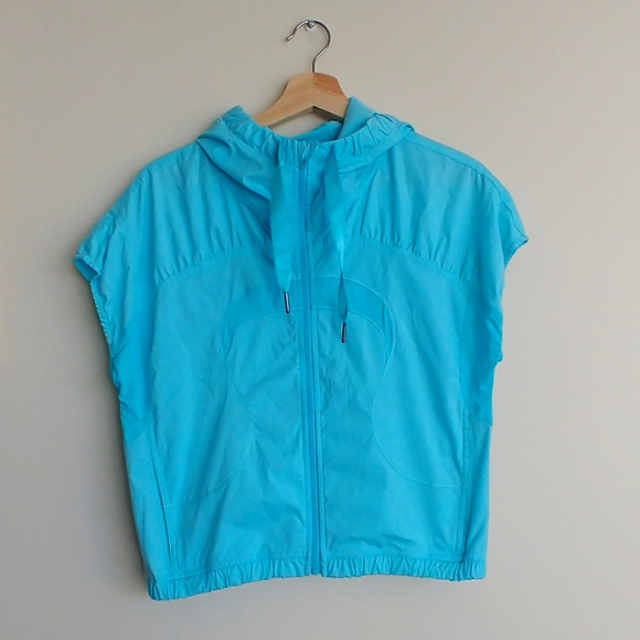 Sky Blue Lululemon Short Sleeve Jacket